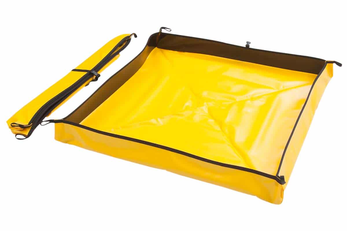 Aire Industrial 909-020204Y Go-Go Berm Portable Containment 24 x 24 x 4 Yellow 